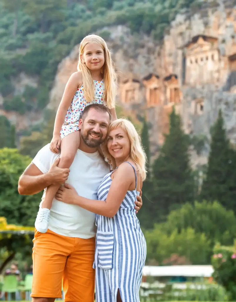 a beautiful family stands on the background of a m 2026 03 24 21 38 05 utc | Dolce Parma